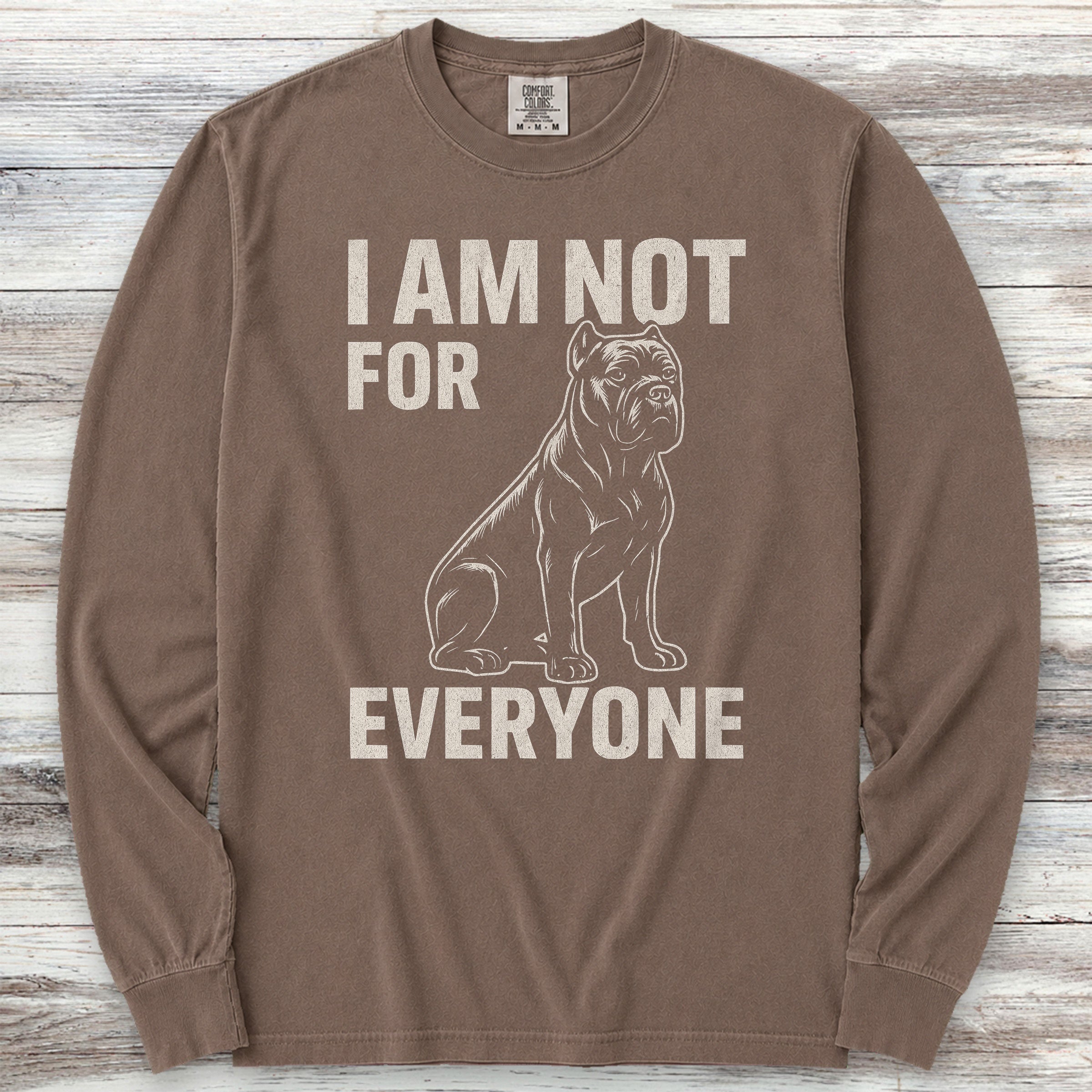 Cane Corso Not 4 Everyone Long Sleeve Tee - Espresso