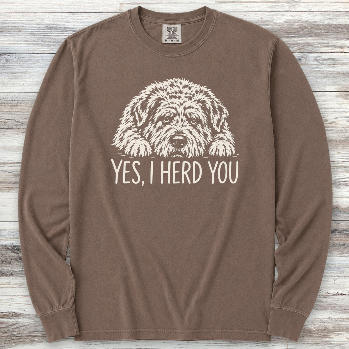 Bouvier Herd You Long Sleeve Tee - Espresso
