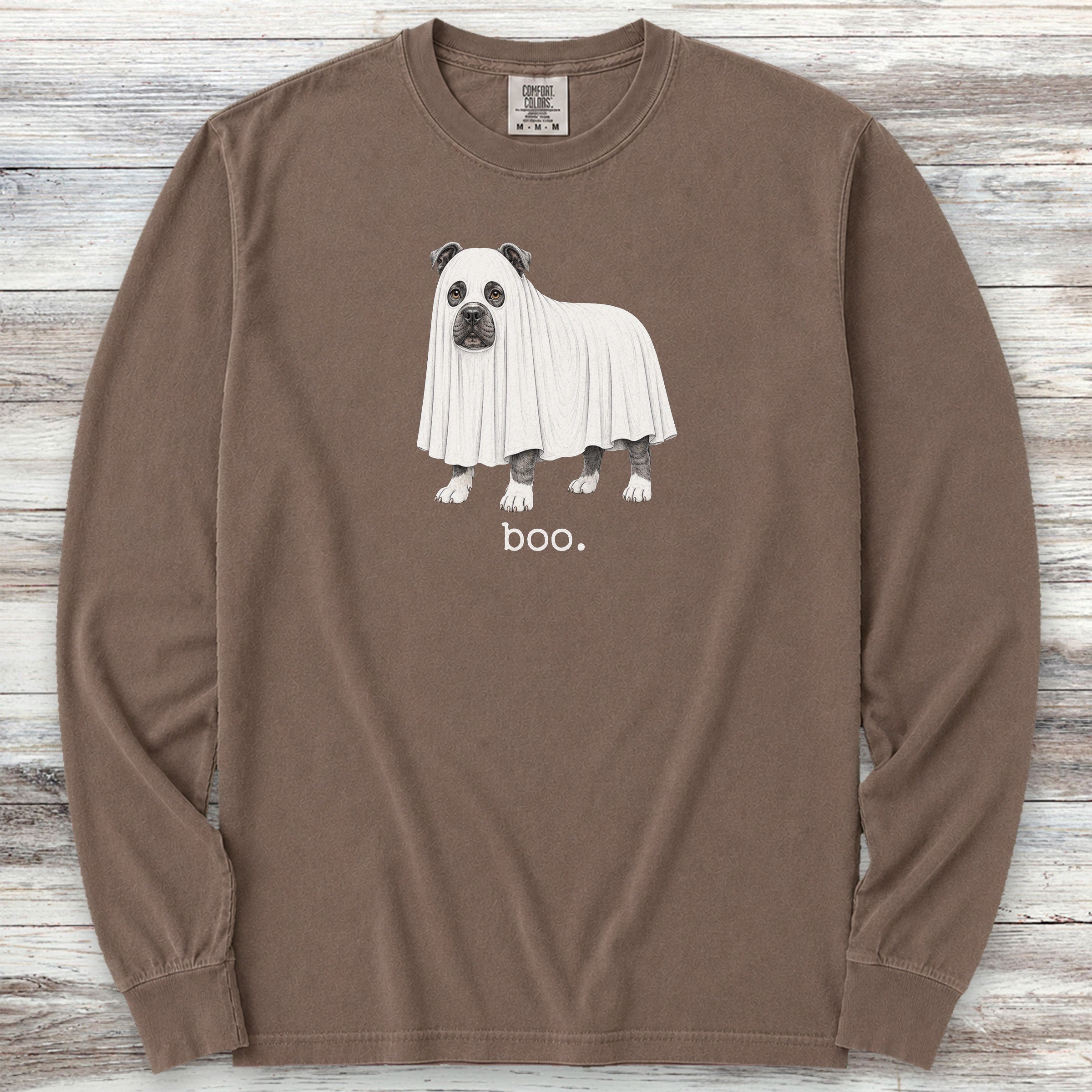 American Bully Boo Long Sleeve Tee - Espresso