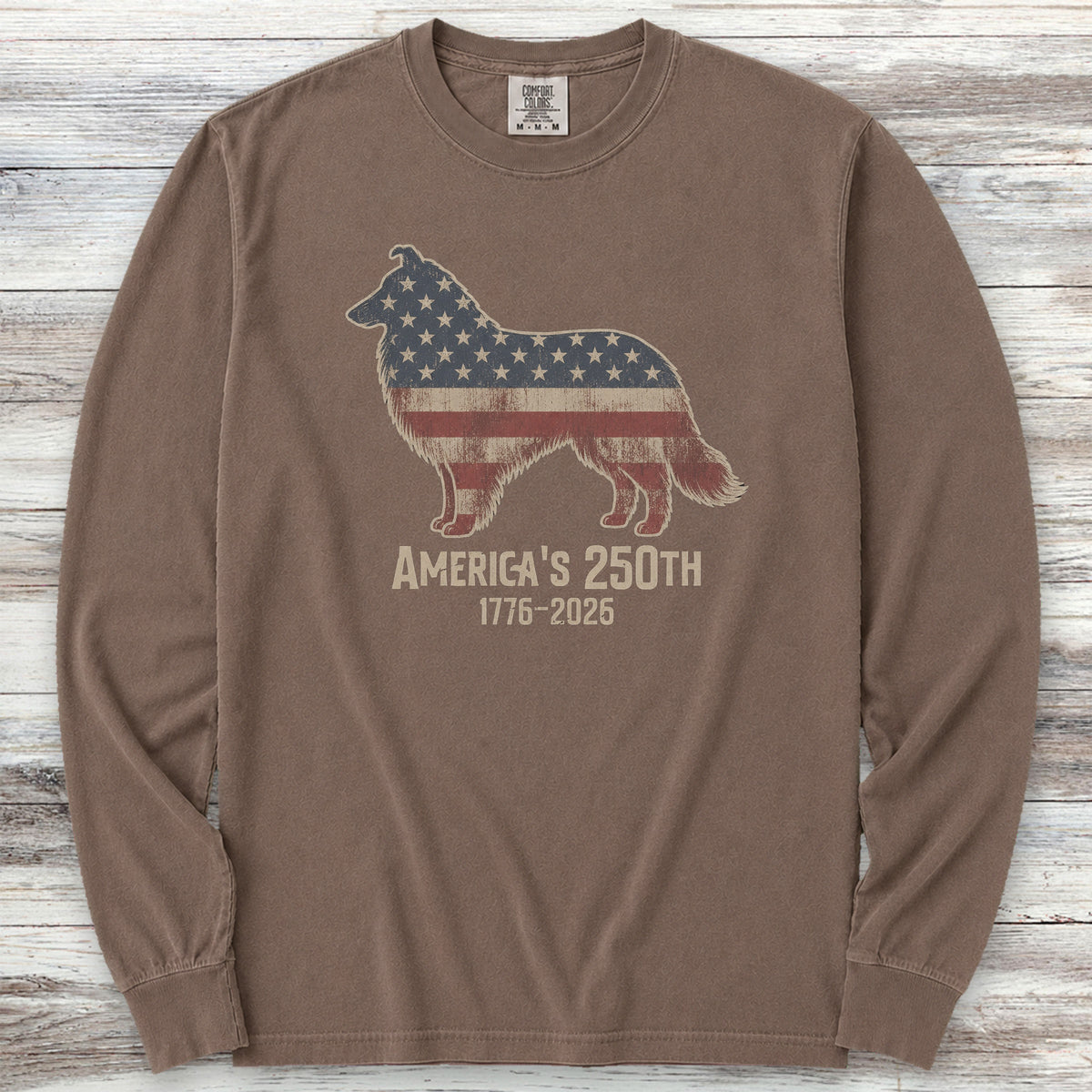 Rough Collie 250 Long Sleeve Tee - Espresso