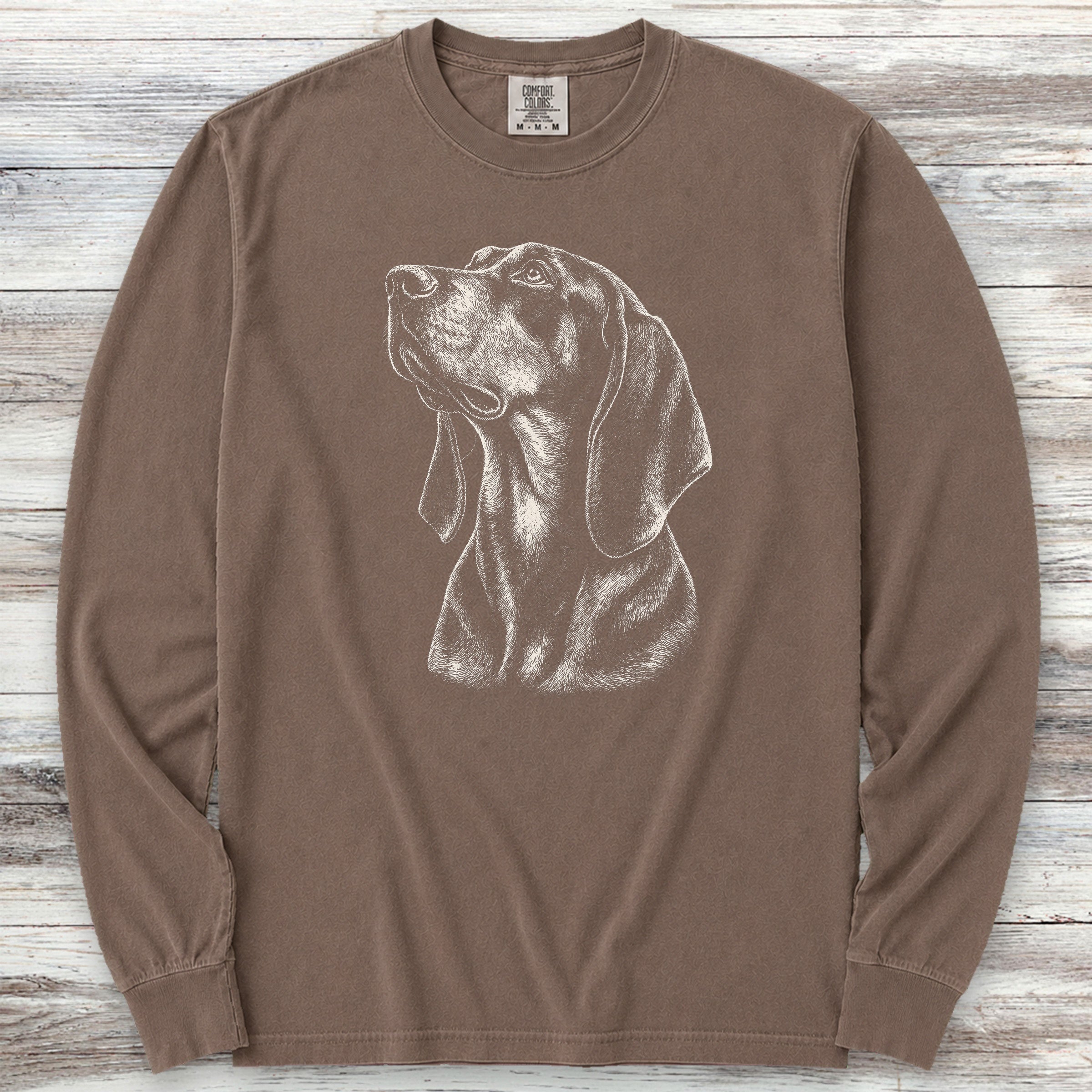 Coonhound Loyalty Long Sleeve Tee - Espresso