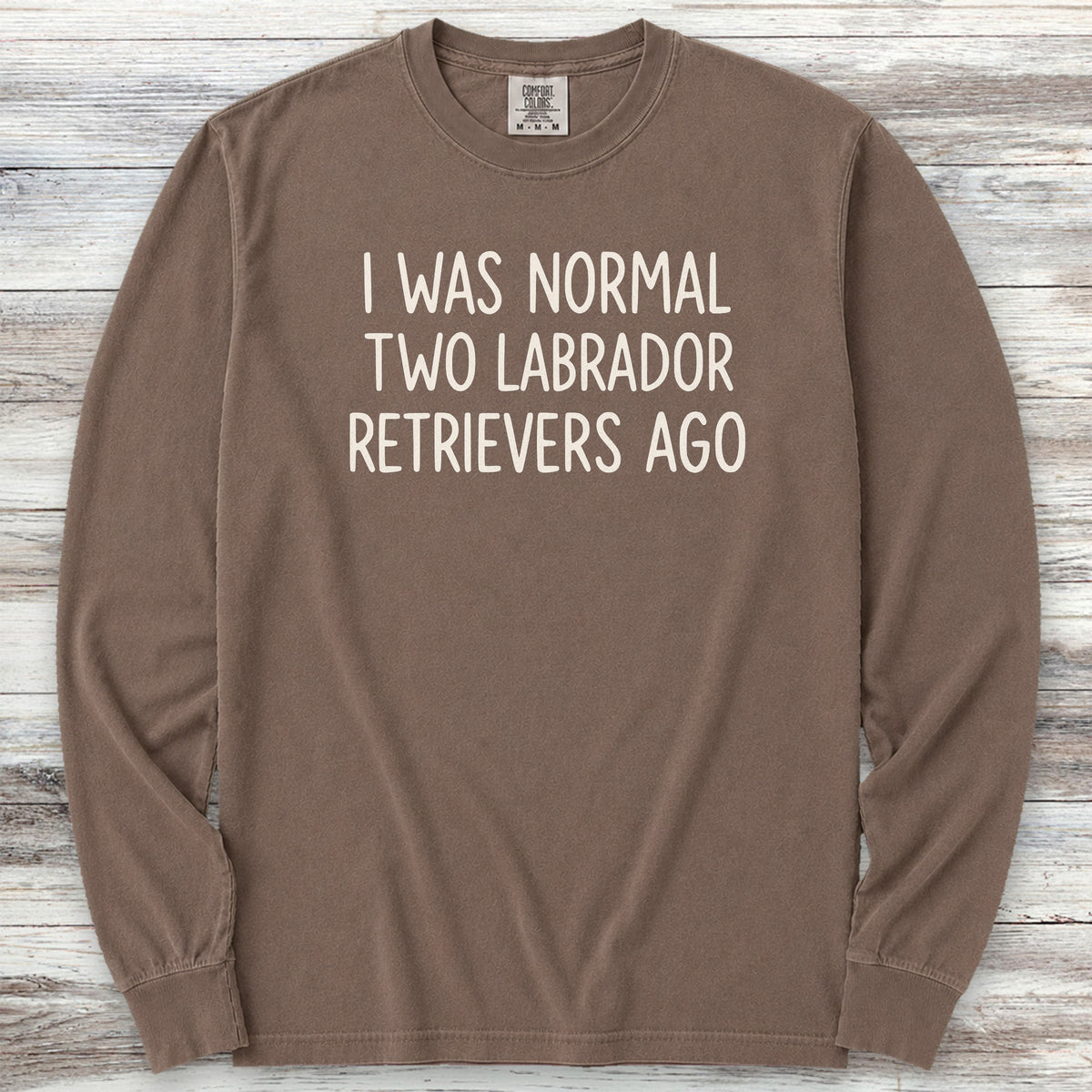 Labrador Retriever Normal Long Sleeve Tee - Espresso