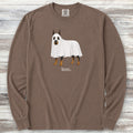 Doberman Pinscher Boo Long Sleeve Tee - Espresso