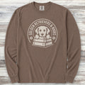 Golden Retriever Books Long Sleeve Tee - Espresso