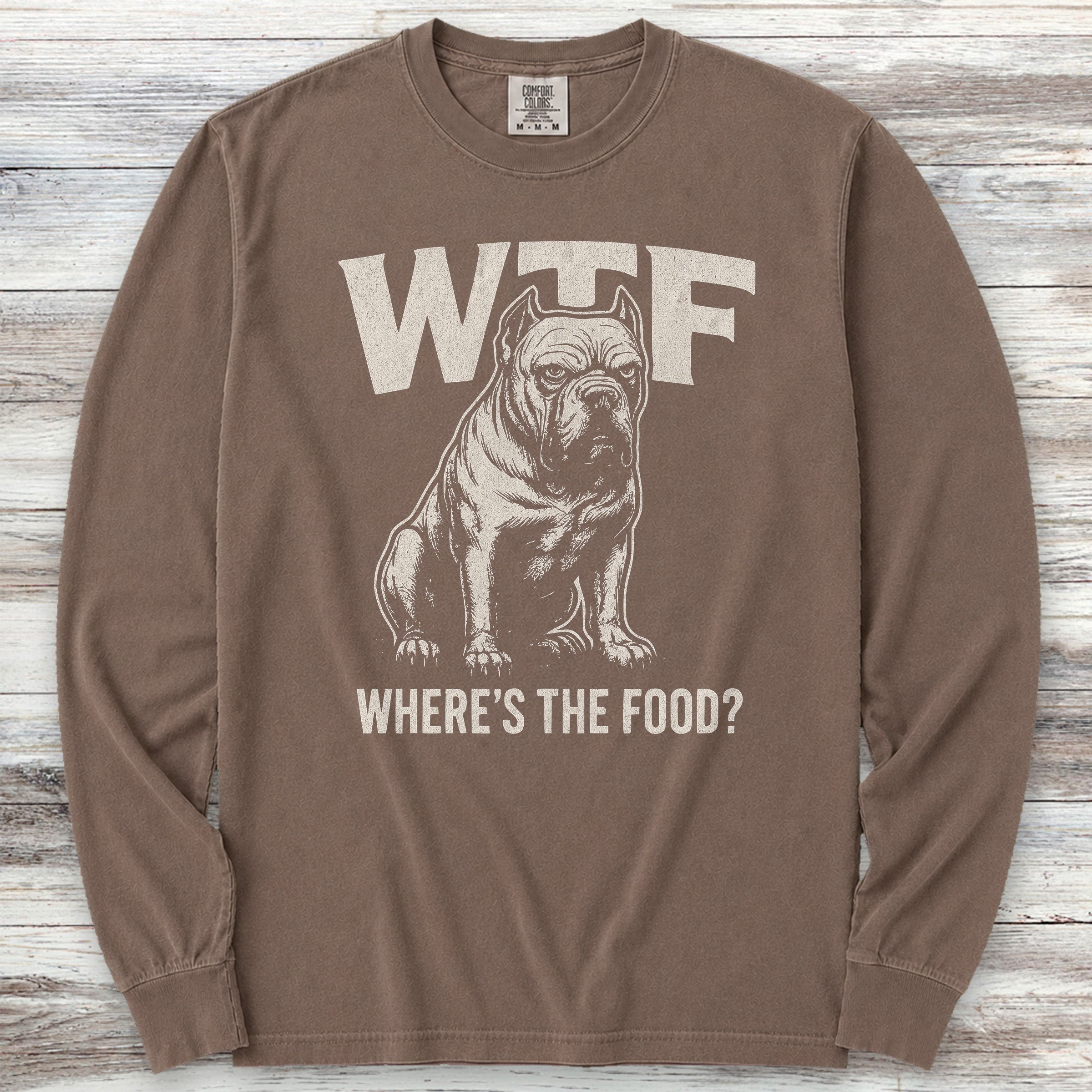 Cane Corso WTF Long Sleeve Tee - Espresso