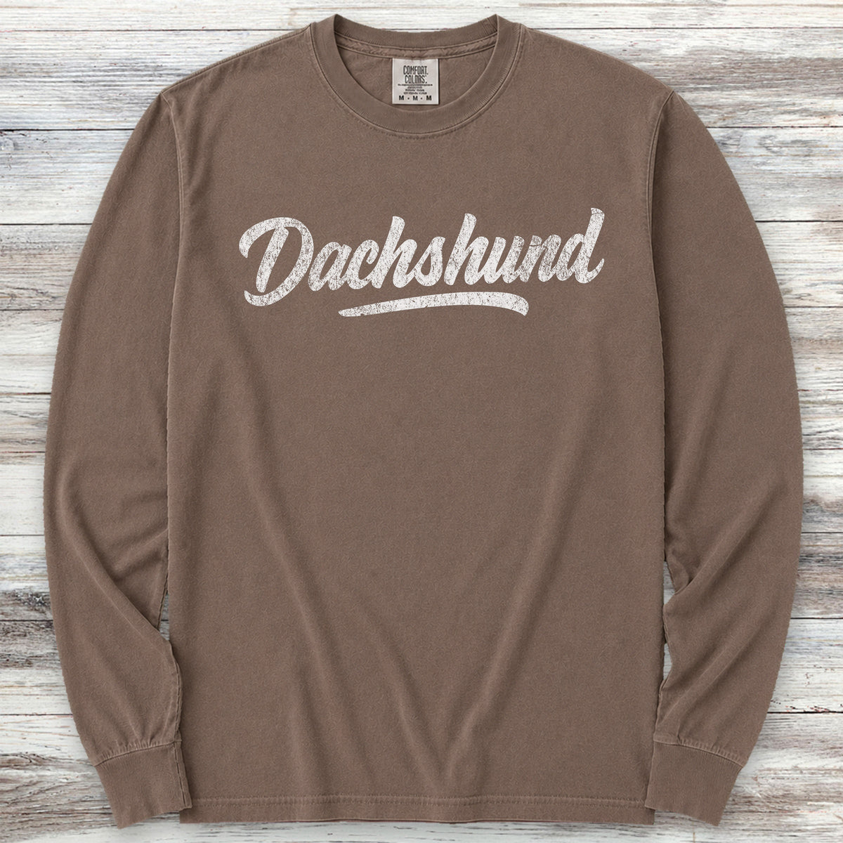 Dachshund Team Long Sleeve Tee - Espresso