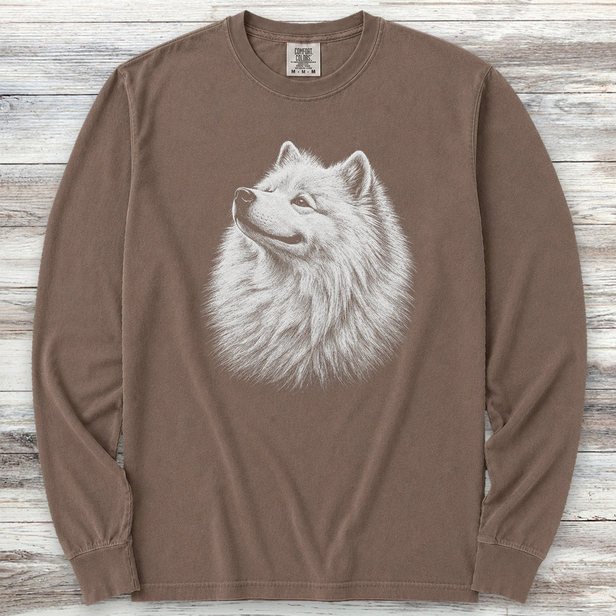 Samoyed Loyalty Long Sleeve Tee - Espresso