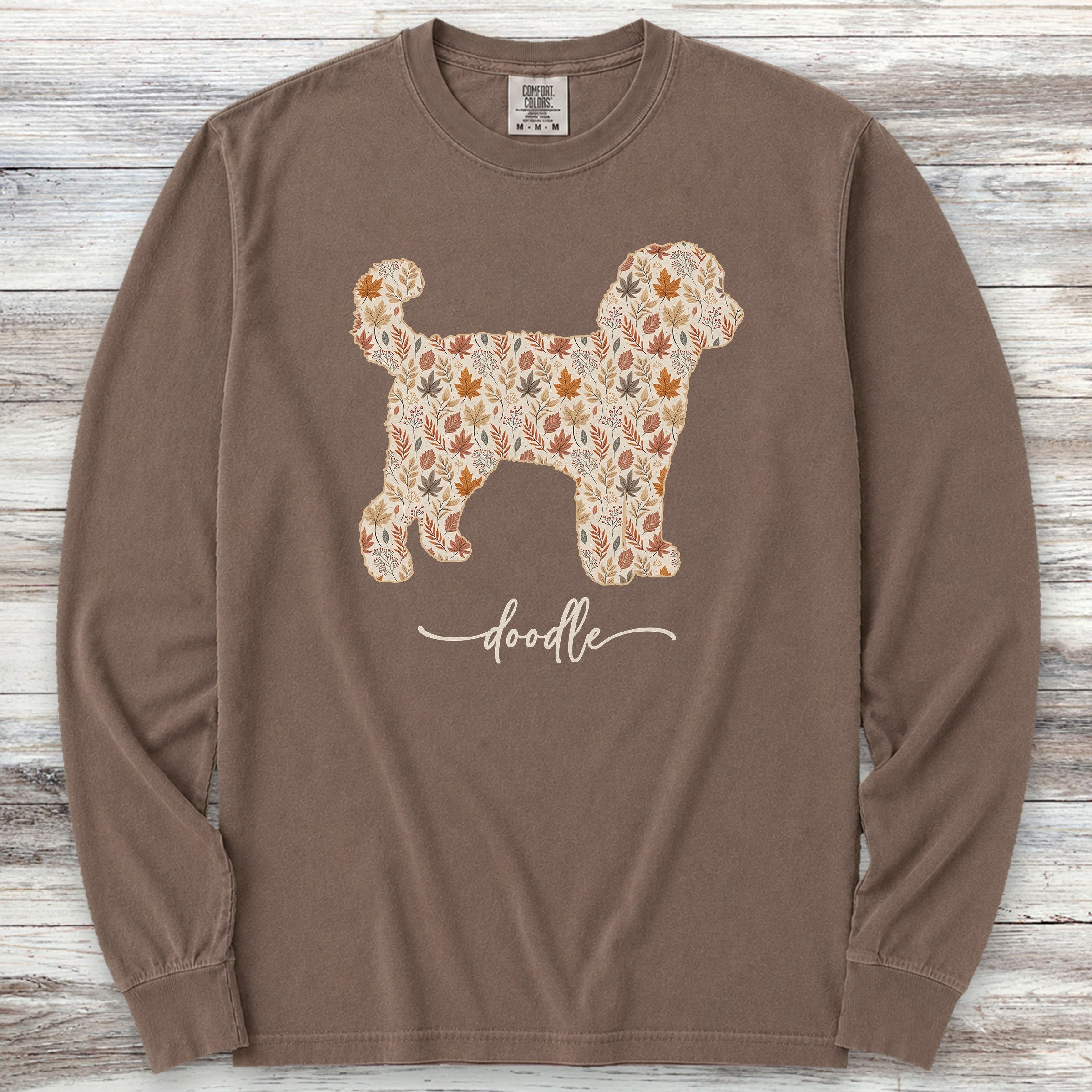 Doodle Fall Long Sleeve Tee - Espresso