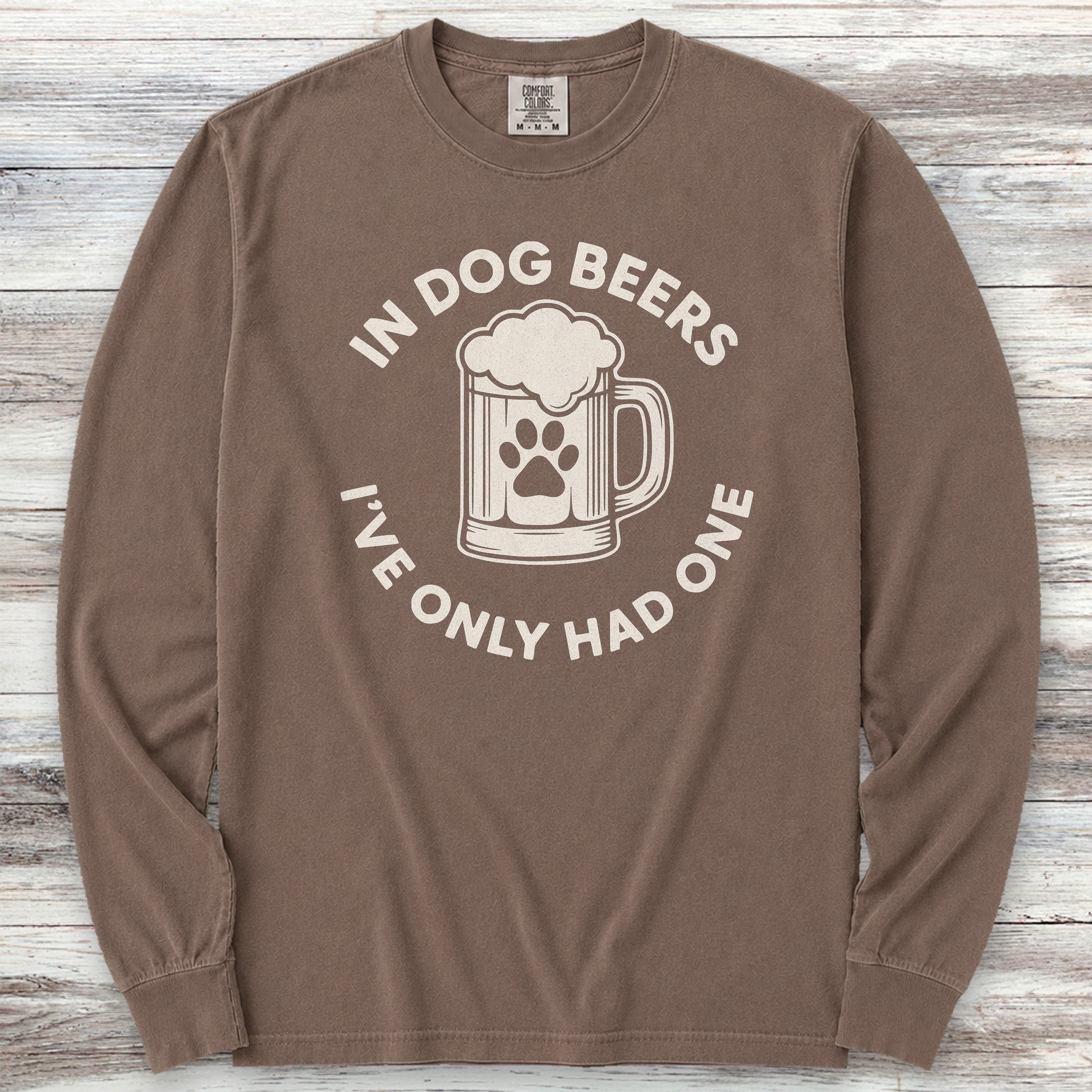 Dog Beers Long Sleeve Tee - Espresso