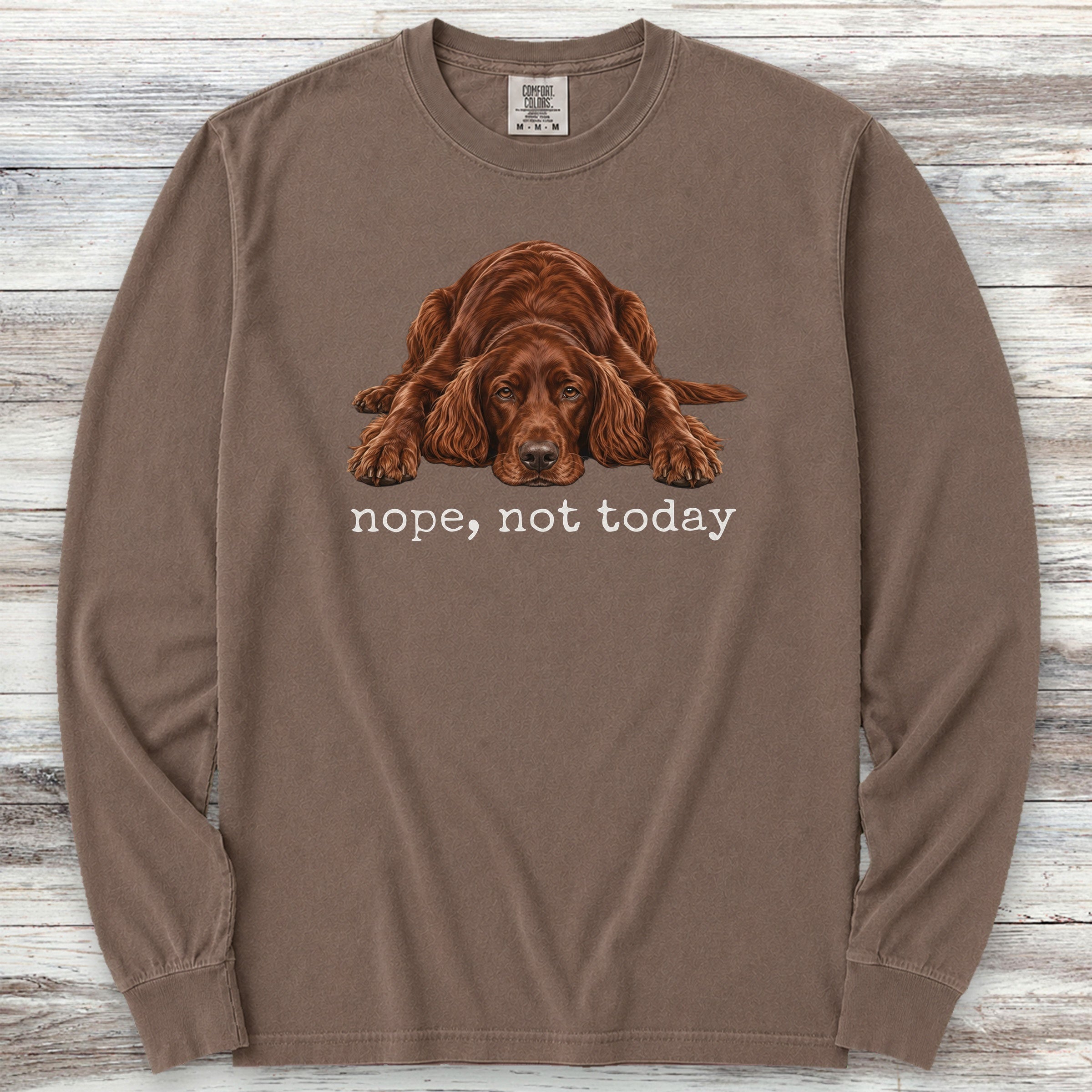 Irish Setter Nope Long Sleeve Tee - Espresso