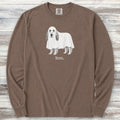 English Setter Boo Long Sleeve Tee - Espresso