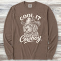 Labradoodle Cool It Long Sleeve Tee - Espresso