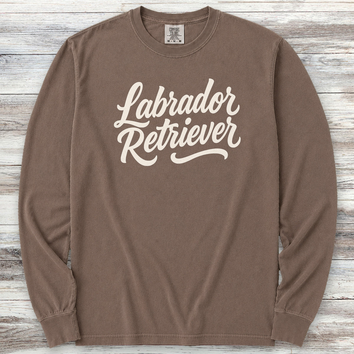 Labrador Retriever Team Long Sleeve Tee - Espresso