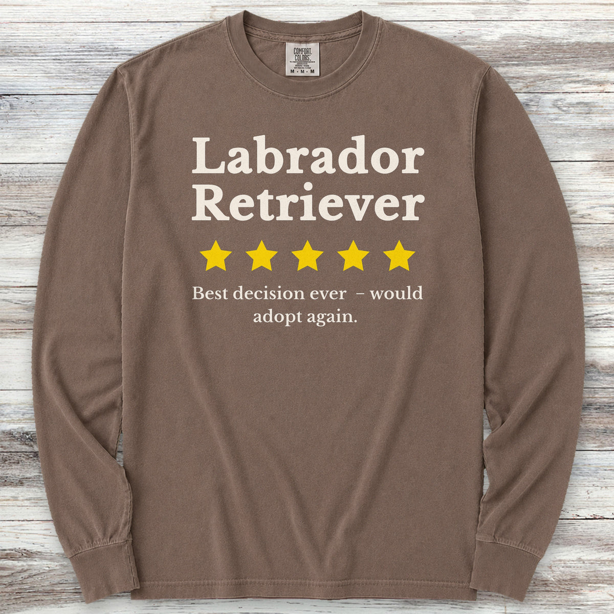 Labrador Retriever Review Long Sleeve Tee - Espresso