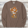 Shetland Sheepdog Football Long Sleeve Tee - Espresso