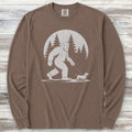 Dachshund Bigfoot Long Sleeve Tee - Espresso