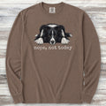 Shetland Sheepdog Bi-Black Nope Long Sleeve Tee - Espresso
