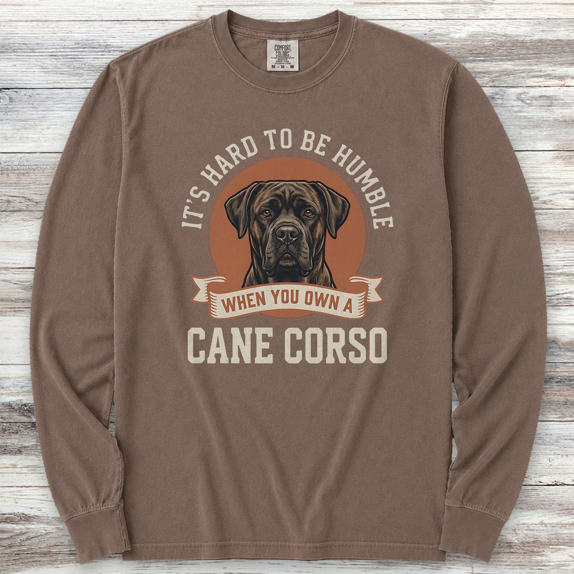 Cane Corso Humble Long Sleeve Tee - Espresso