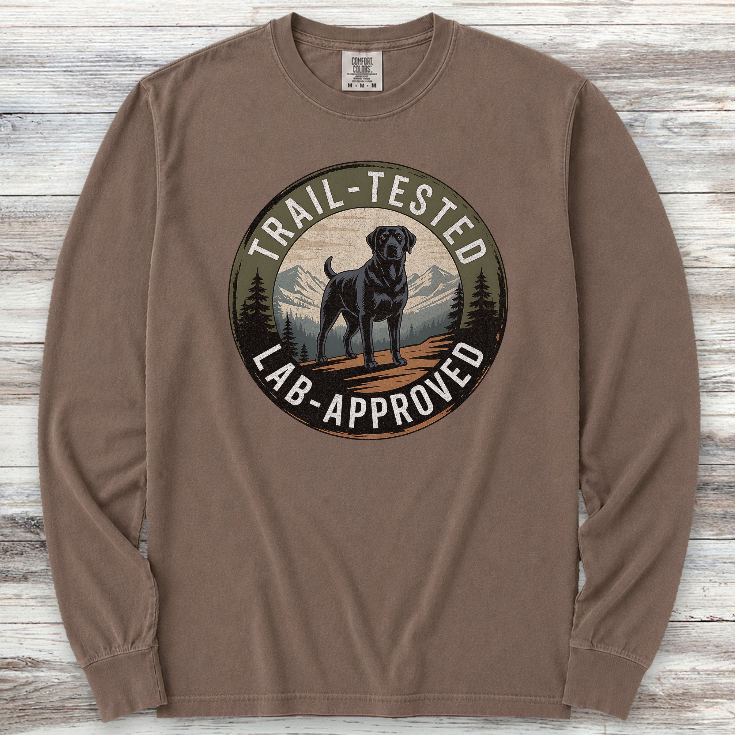 Trail Tested Lab Approved Long Sleeve Tee - Espresso