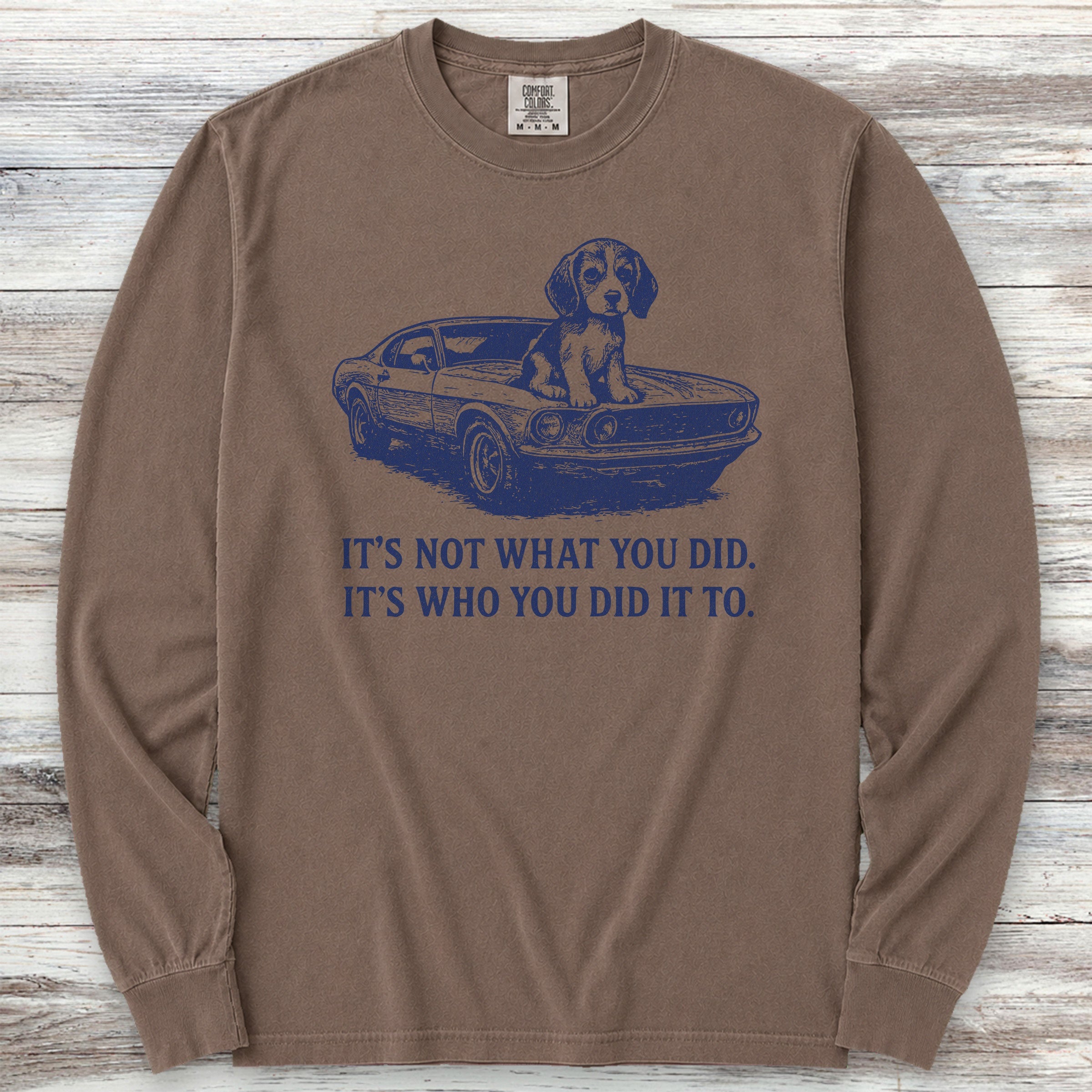 John's Beagle Long Sleeve Tee - Espresso