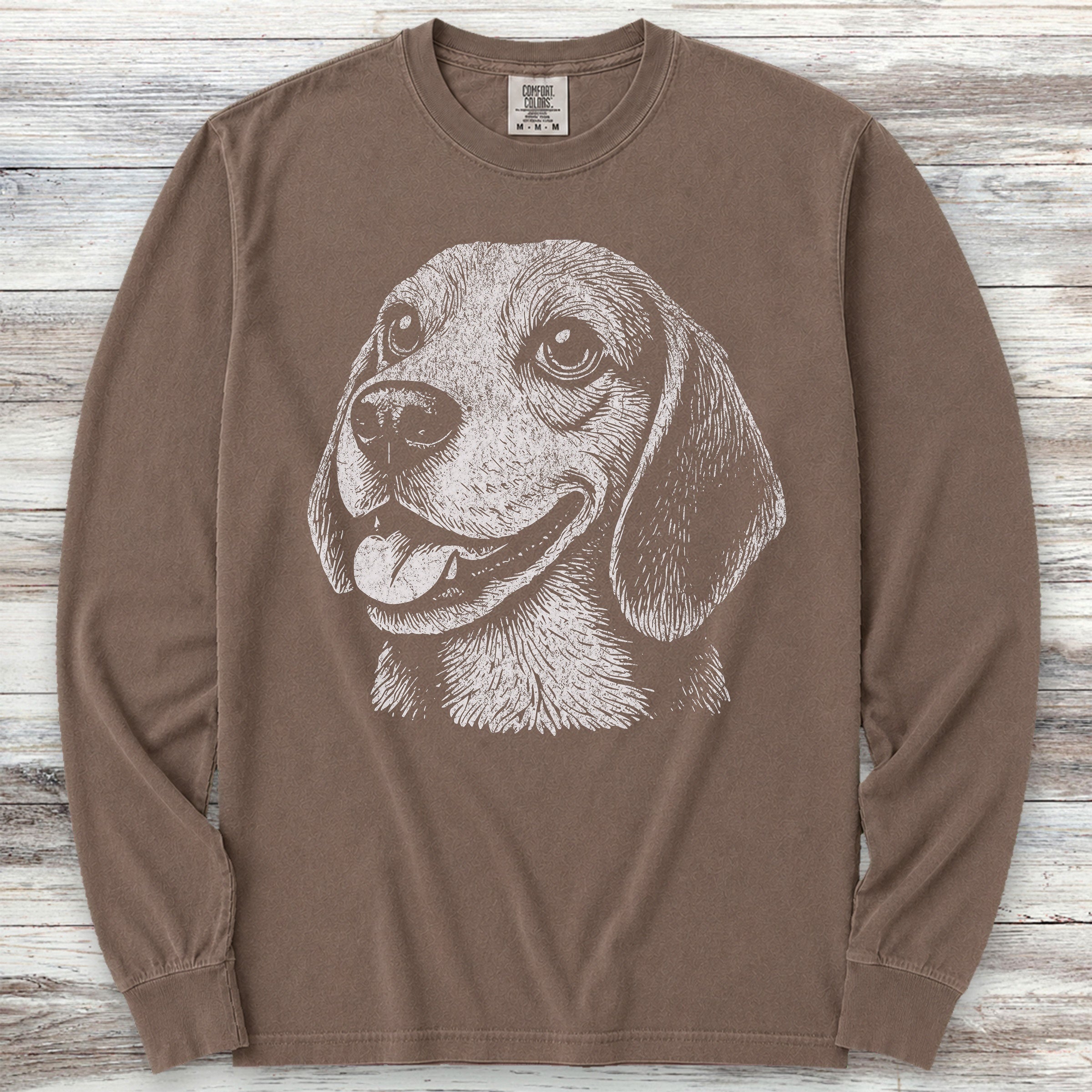 Beagle Long Sleeve Tee - Espresso