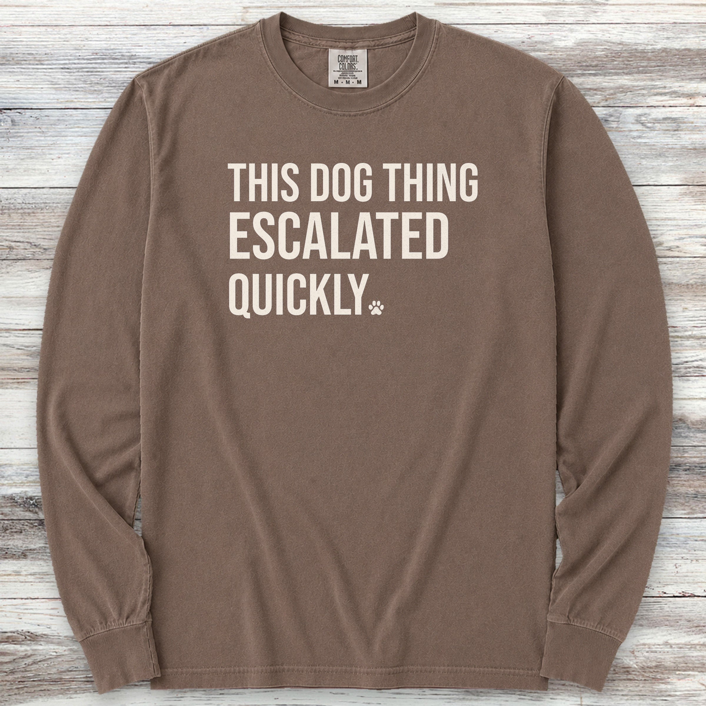 This Escalated Quickly Long Sleeve Tee - Espresso