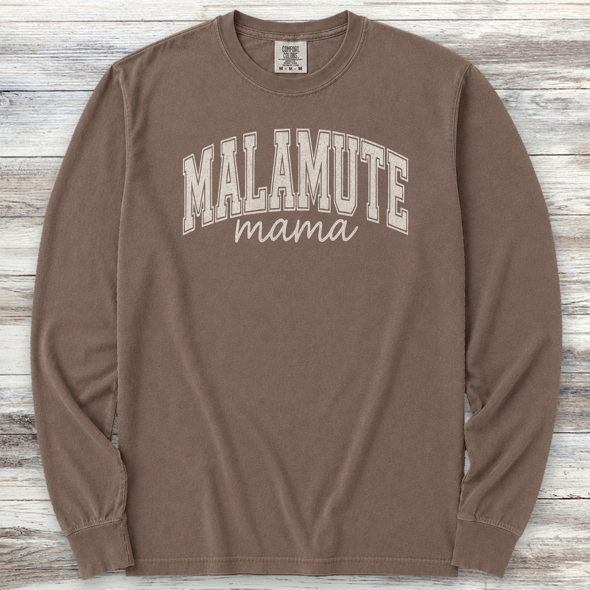 Malamute Mama Long Sleeve Tee - Espresso