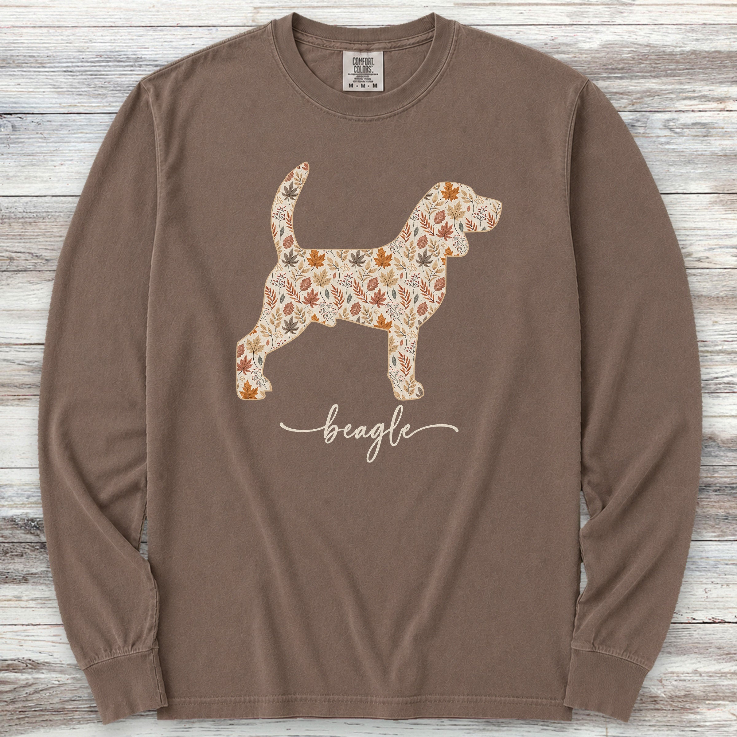 Beagle Fall Long Sleeve Tee - Espresso