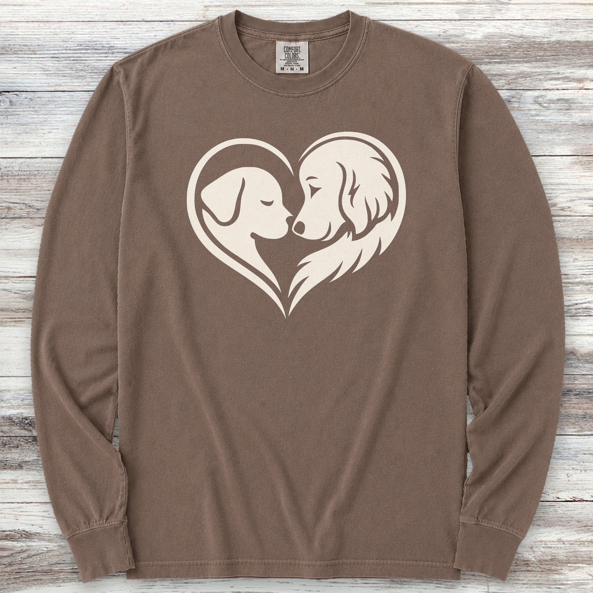 Dog Wear Studio Logo Long Sleeve Tee - Espresso