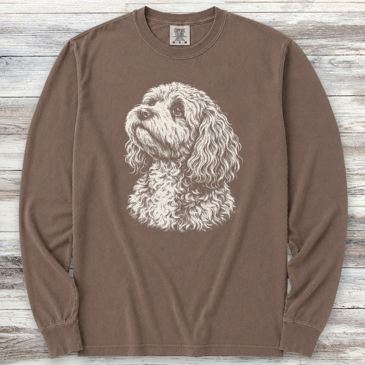Cockapoo Loyalty Long Sleeve Tee - Espresso
