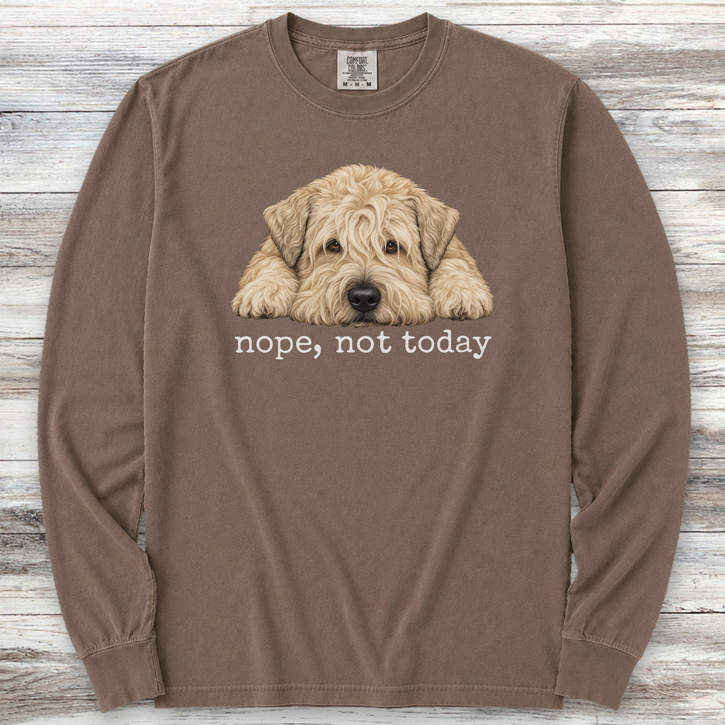 Wheaten Nope Long Sleeve Tee - Espresso