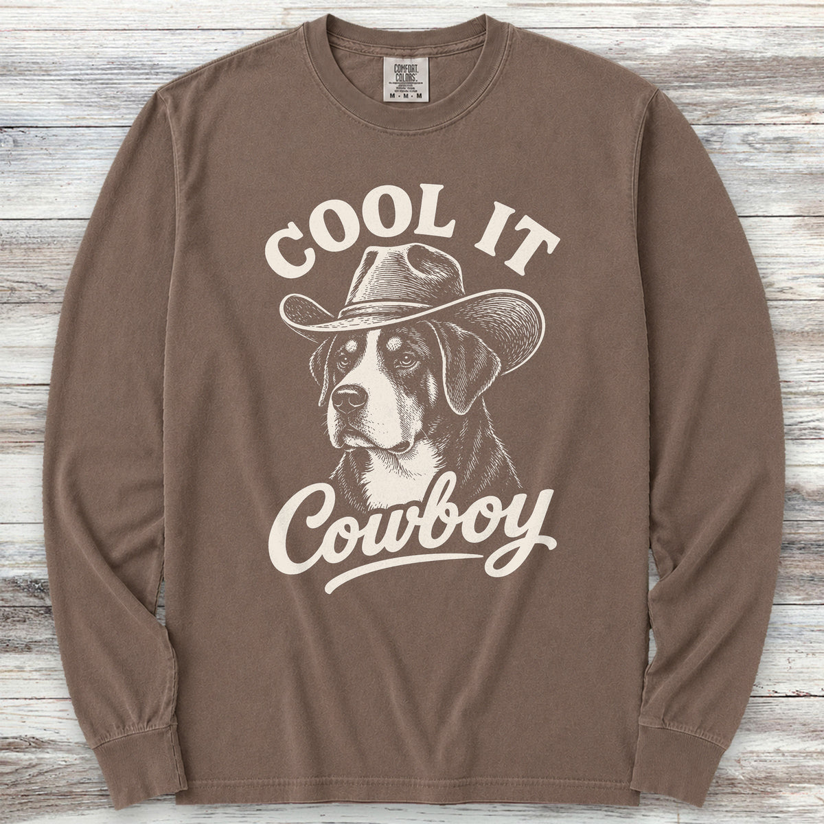 Swiss Mountain Dog Cool It Long Sleeve Tee - Espresso