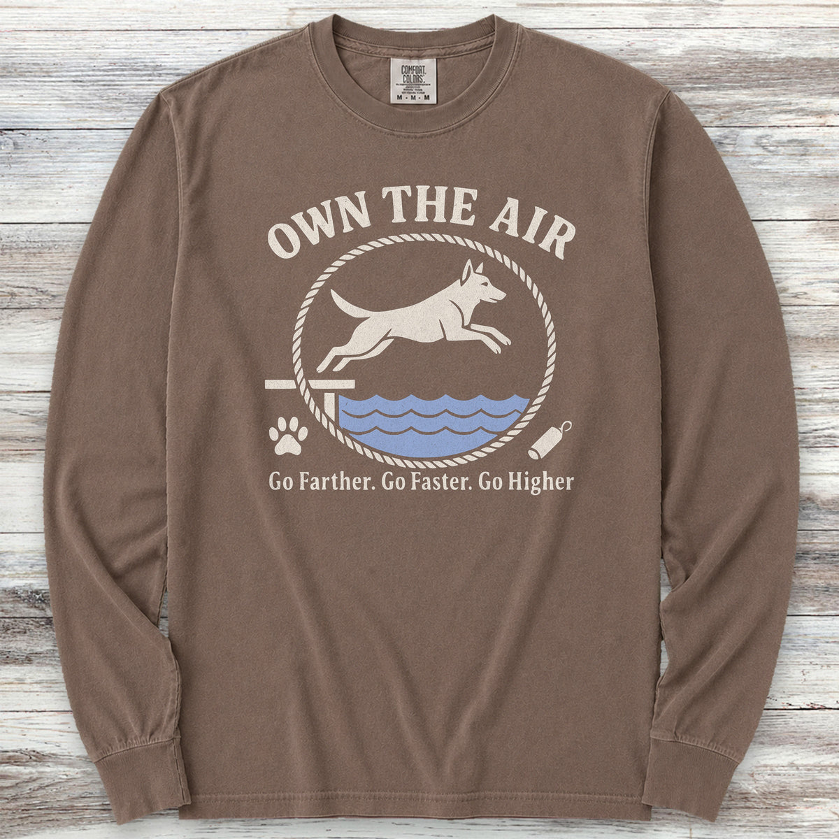 Belgian Malinois Own The Air Long Sleeve Tee - Espresso