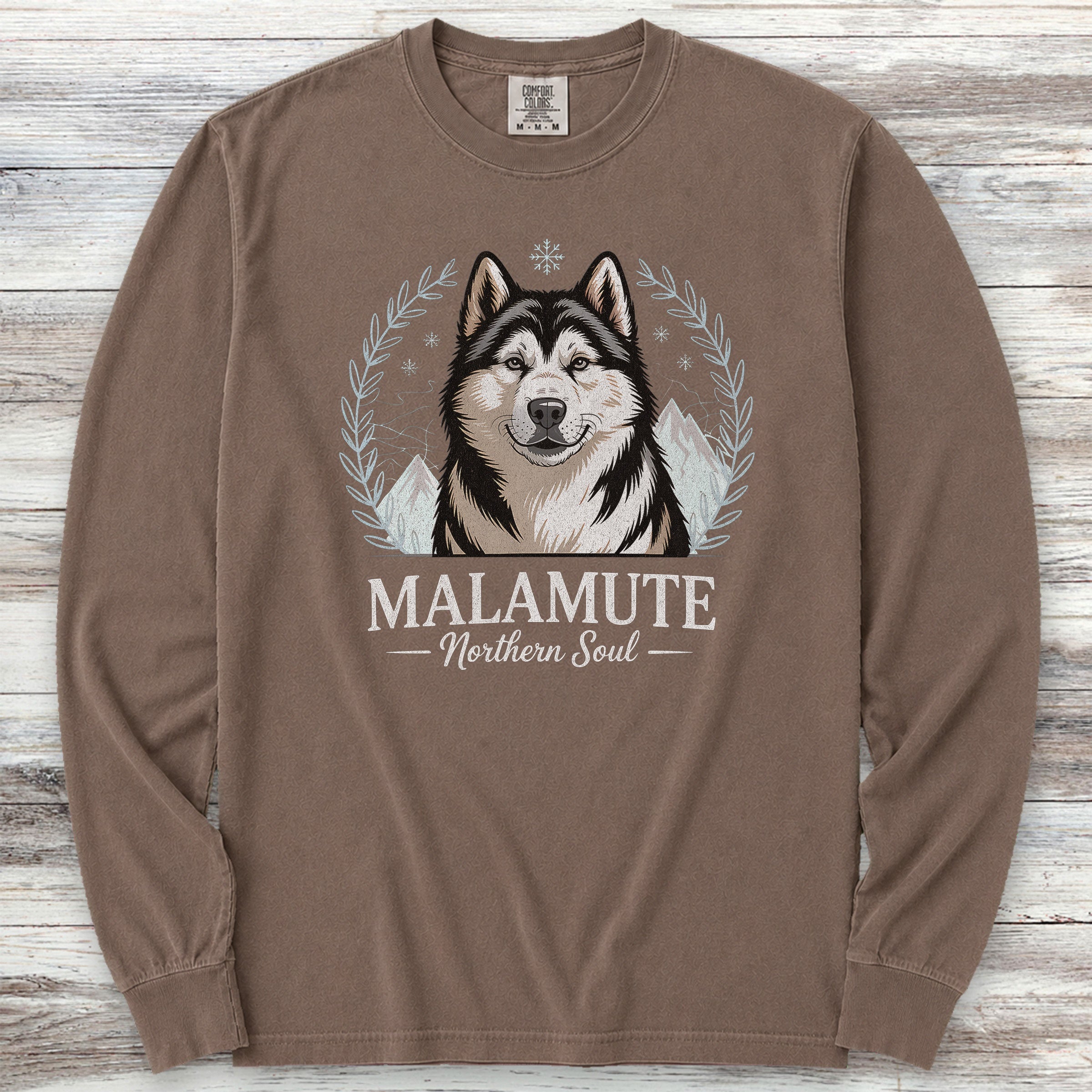 Malamute Northern Soul Long Sleeve Tee - Espresso