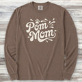 Pomeranian Groovy Mom Long Sleeve Tee - Espresso