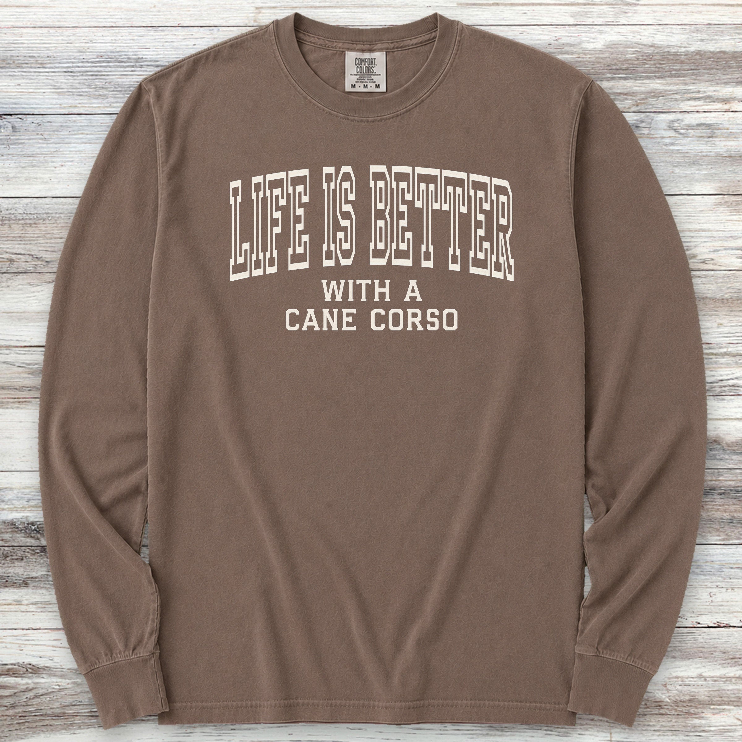 Cane Corso Better Long Sleeve Tee - Espresso