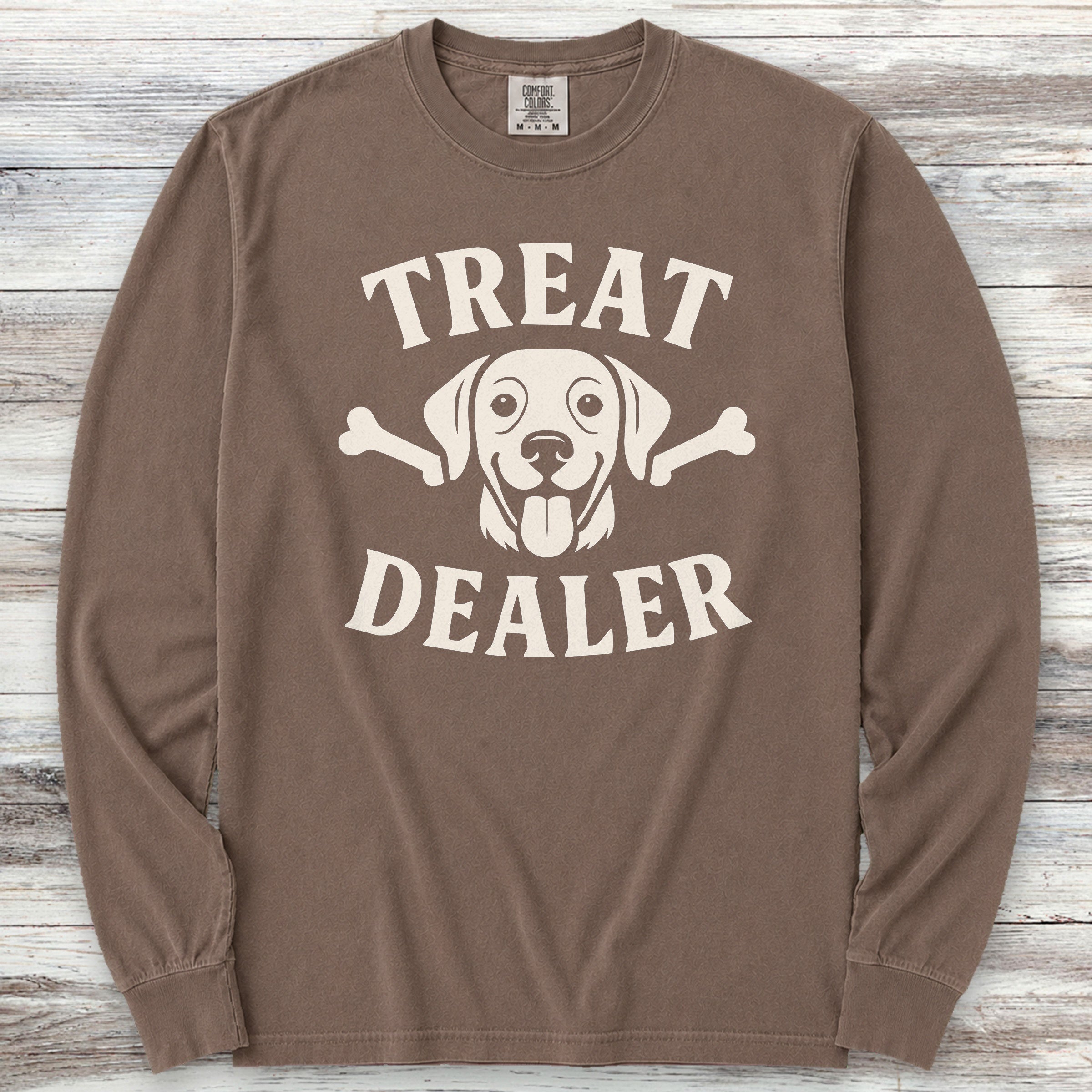 Treat Dealer Bones Long Sleeve Tee - Espresso