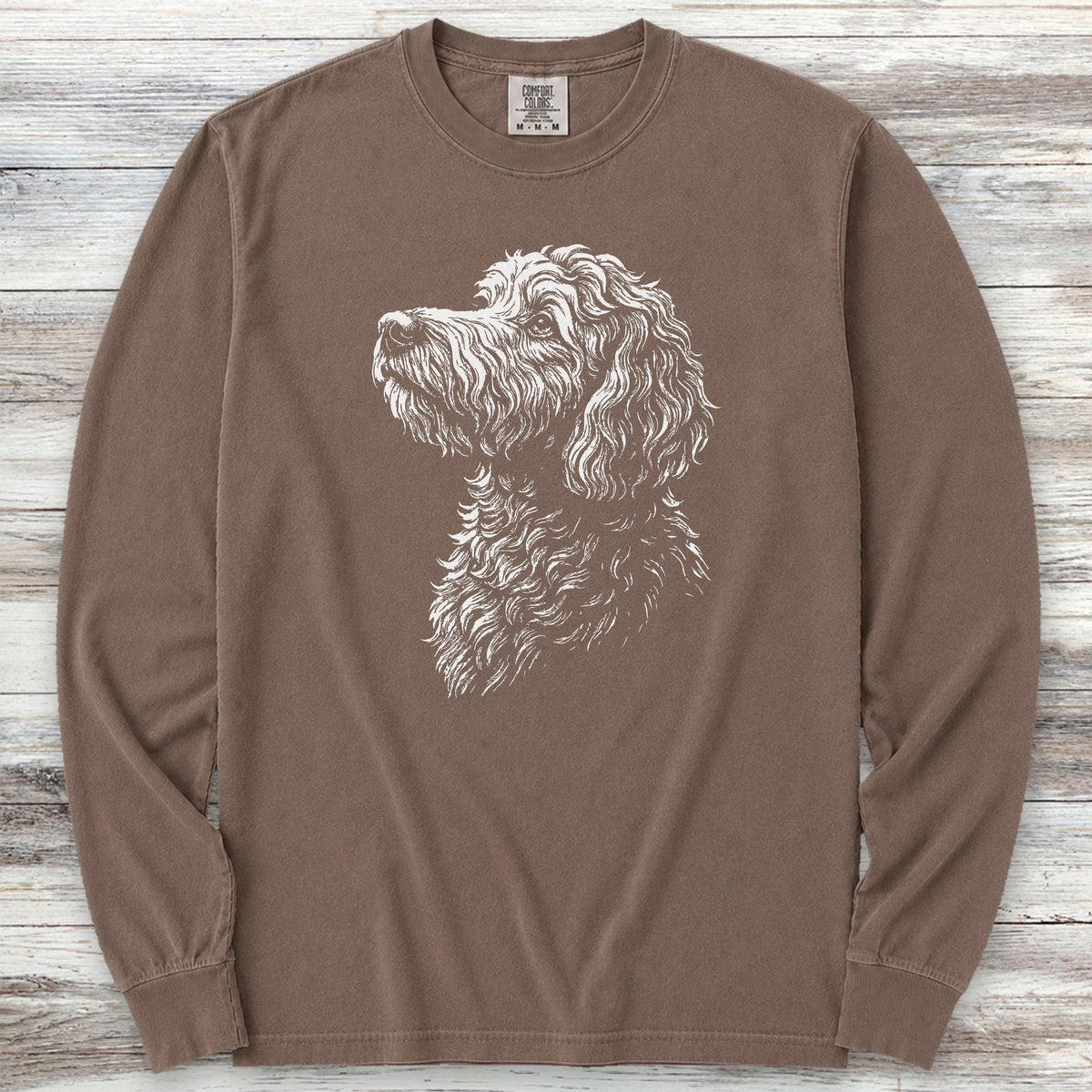 Doodle Loyalty Long Sleeve Tee - Espresso