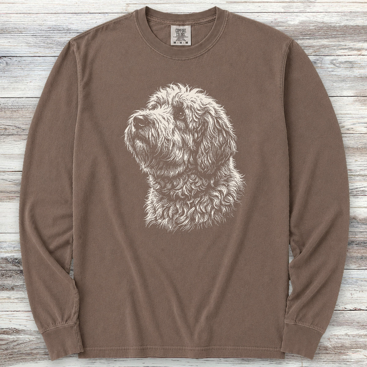 Old English Sheepdog Loyalty Long Sleeve Tee - Espresso