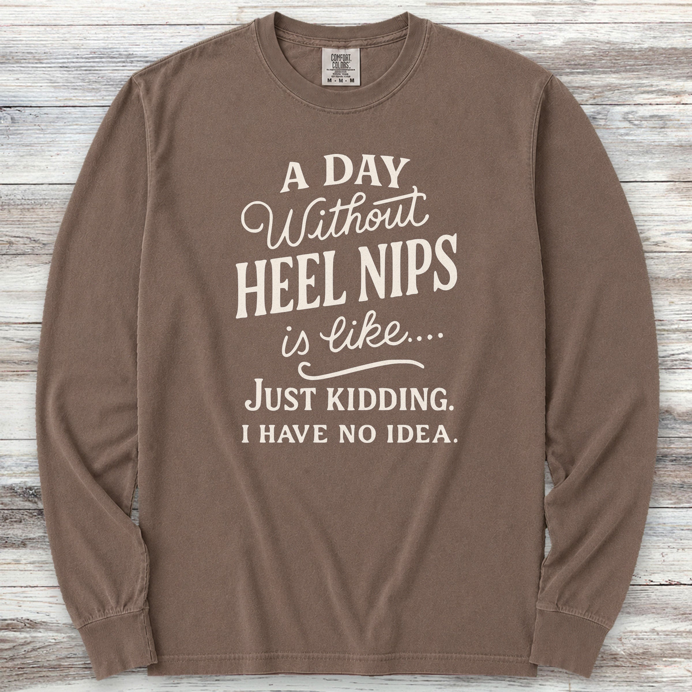 Australian Cattle Dog Days Long Sleeve Tee - Espresso