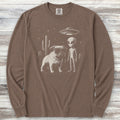 Pug Alien Encounter Long Sleeve Tee - Espresso