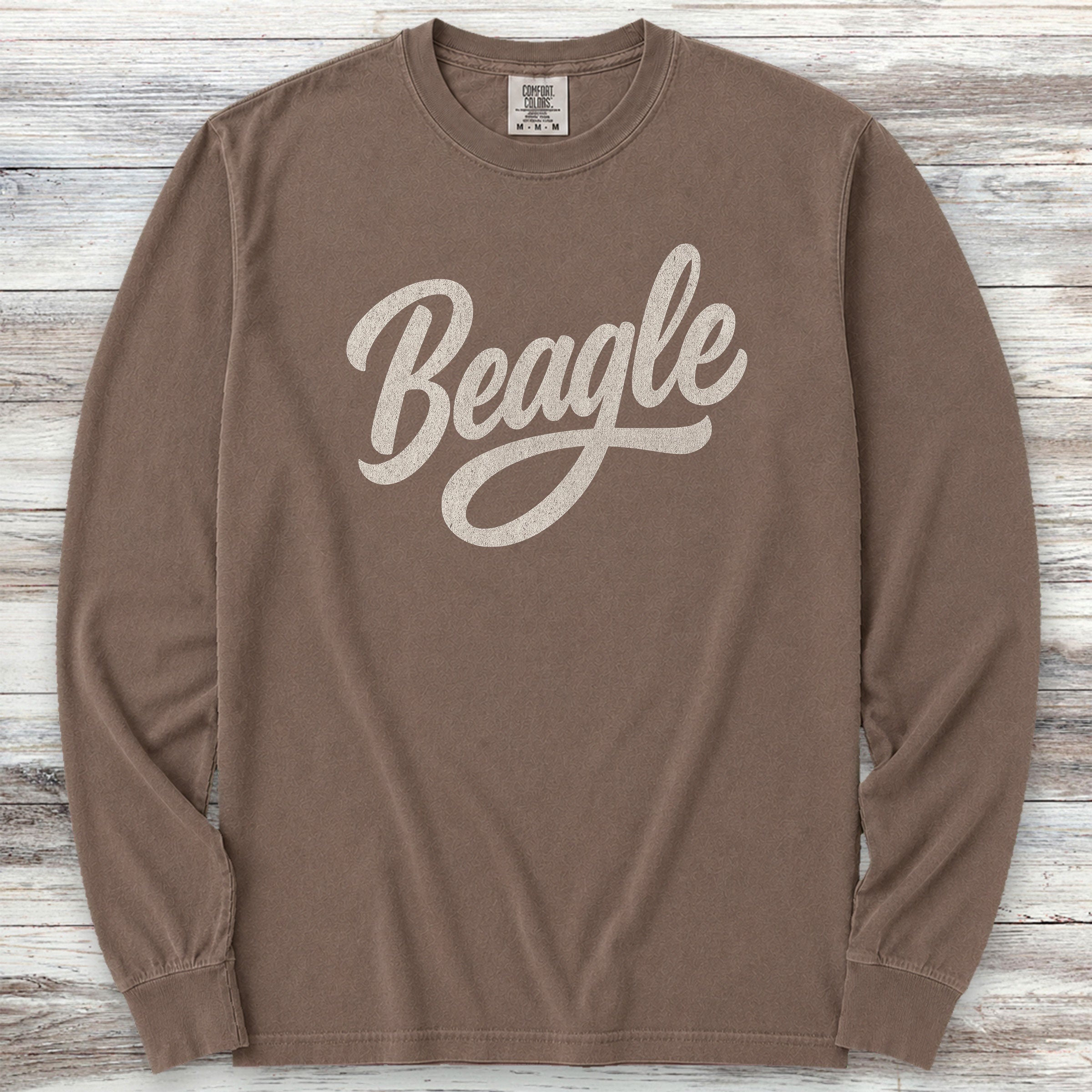Team Beagle Long Sleeve Tee - Espresso