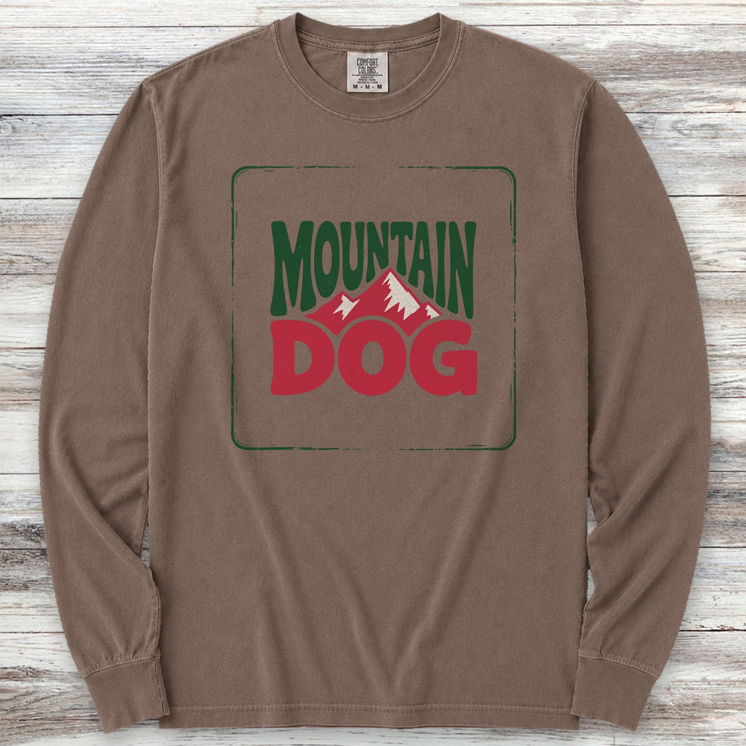 Mountain Dog Long Sleeve Tee - Espresso