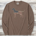 Dalmatian Vintage USA Long Sleeve Tee - Espresso