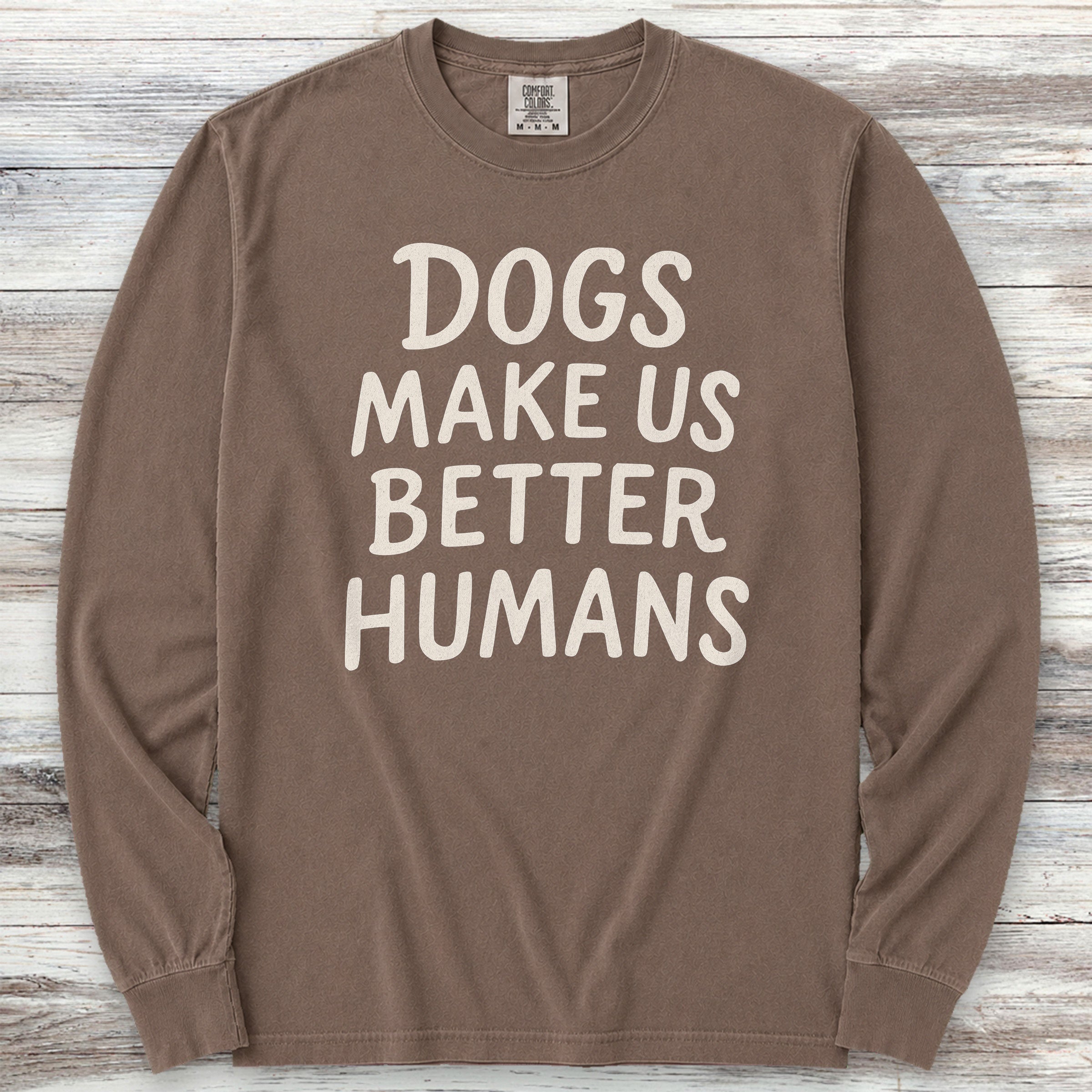 Better Humans Long Sleeve Tee - Espresso