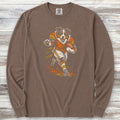 Australian Shepherd Football Long Sleeve Tee - Espresso