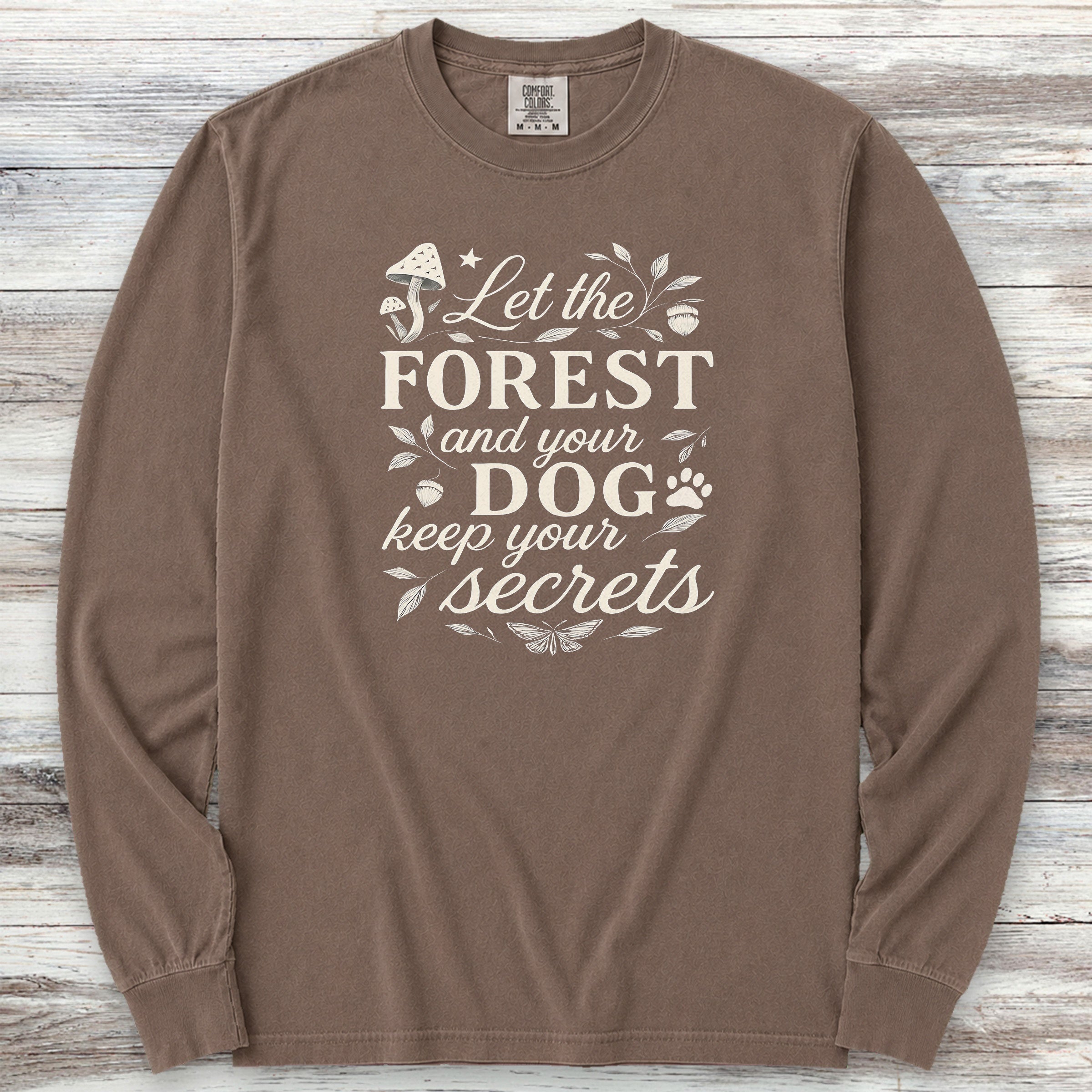 Secrets Long Sleeve Tee - Espresso