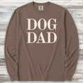 Dog Dad Bold Long Sleeve Tee - Espresso
