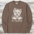 Yorkshire Terrier Therapist Long Sleeve Tee - Espresso
