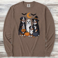 Bernese Mountain Dog Halloween Long Sleeve Tee - Espresso